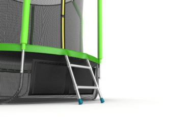 Батут EVO JUMP Cosmo 8ft зеленый внутренняя сетка лестница нижняя сетка